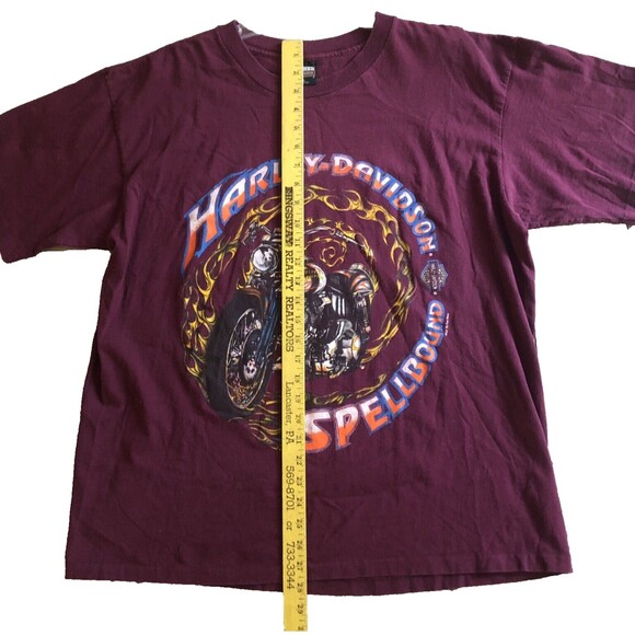 VTG Harley Davidson Spellbound T-shirt Mens Sz XL Single Stitch USA 90s Fun Wear - Picture 10 of 11